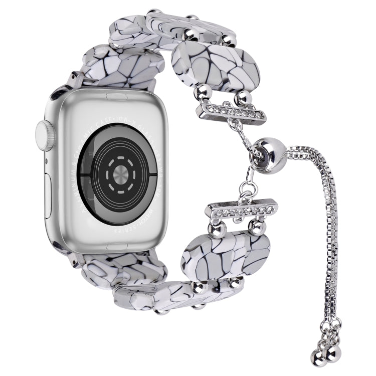 Resin Retractable Chain Watch Band, For Apple Watch Series 5 44mm, For Apple Watch Series 5 40mm