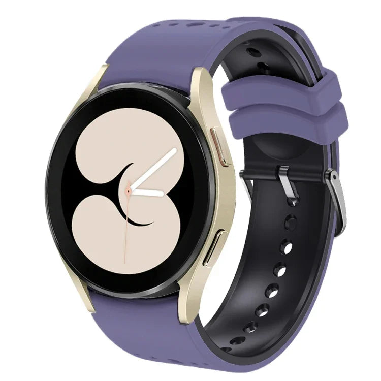 Two Color Silicone Watch Band, For Samsung Galaxy Watch 6