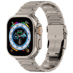 I-Shaped Titanium Metal Watch Band, For Apple Watch SE 2023 44mm, For Apple Watch SE 2023 40mm, For Apple Watch Ultra 2 49mm, For Apple Watch Series 9 45mm, For Apple Watch Series 9 41mm, For Apple Watch Ultra 49mm, For Apple Watch Series 8 41mm       ...