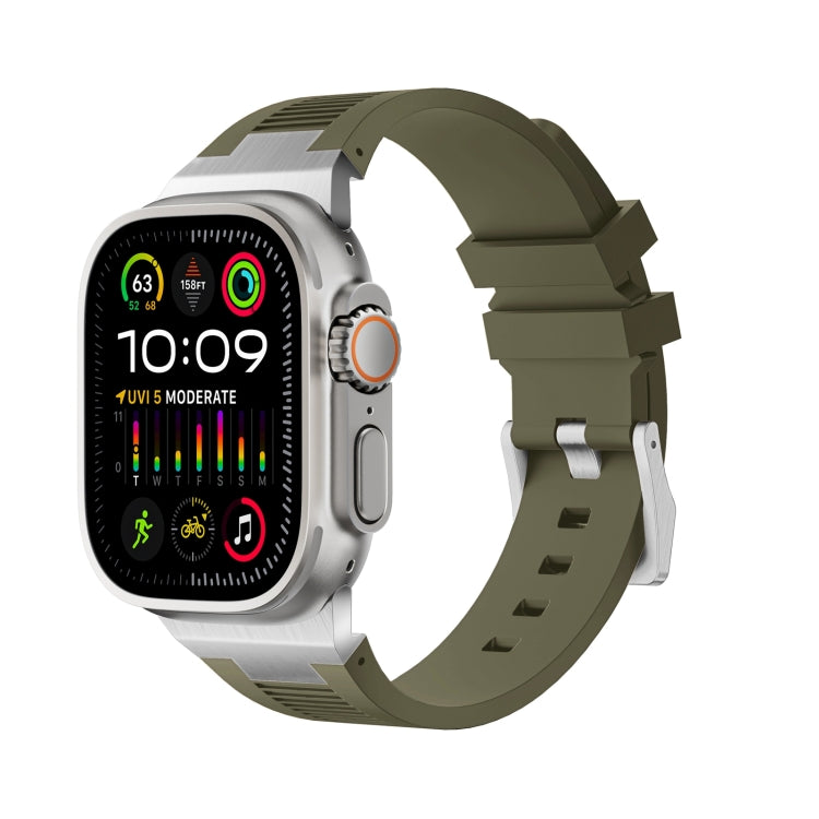 Loners Liquid Silicone Watch Band, For Apple Watch Ultra 49mm, For Apple Watch Series 8 45mm, For Apple Watch SE 2022 44mm
