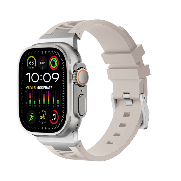 Loners Liquid Silicone Watch Band, For Apple Watch Ultra 49mm, For Apple Watch Series 8 45mm, For Apple Watch SE 2022 44mm