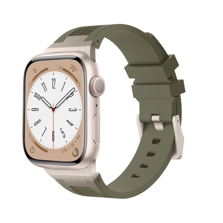 Loners Liquid Silicone Watch Band, For Apple Watch Series 5 44mm, For Apple Watch Series 4 44mm, For Apple Watch Series 3 42mm