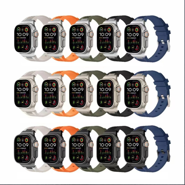 Loners Liquid Silicone Watch Band, For Apple Watch Ultra 49mm, For Apple Watch Series 8 45mm, For Apple Watch SE 2022 44mm