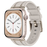 Stone Grain Liquid Silicone Watch Band, For Apple Watch Series 8 45mm, For Apple Watch SE 2022 44mm, For Apple Watch Series 7 45mm, For Apple Watch SE 44mm