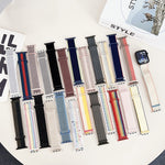 Dual Hook and Loop Nylon Watch Band, For Apple Watch Series 7 41mm, For Apple Watch Series 7 45mm, For Apple Watch SE 40mm, For Apple Watch SE 44mm, For Apple Watch Series 6 40mm