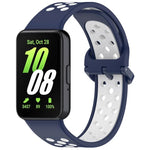 Two Color Breathable Silicone Watch Band, For Samsung Galaxy Fit 3