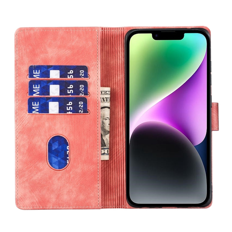Pen Heart Cat Embossed Leather Phone Case, For iPhone 14 Plus, For iPhone 14, For iPhone 14 Pro, For iPhone 14 Pro Max, For iPhone 7 / 8 / SE 2022, For iPhone 13 Pro Max, For iPhone 13 Pro, For iPhone 13