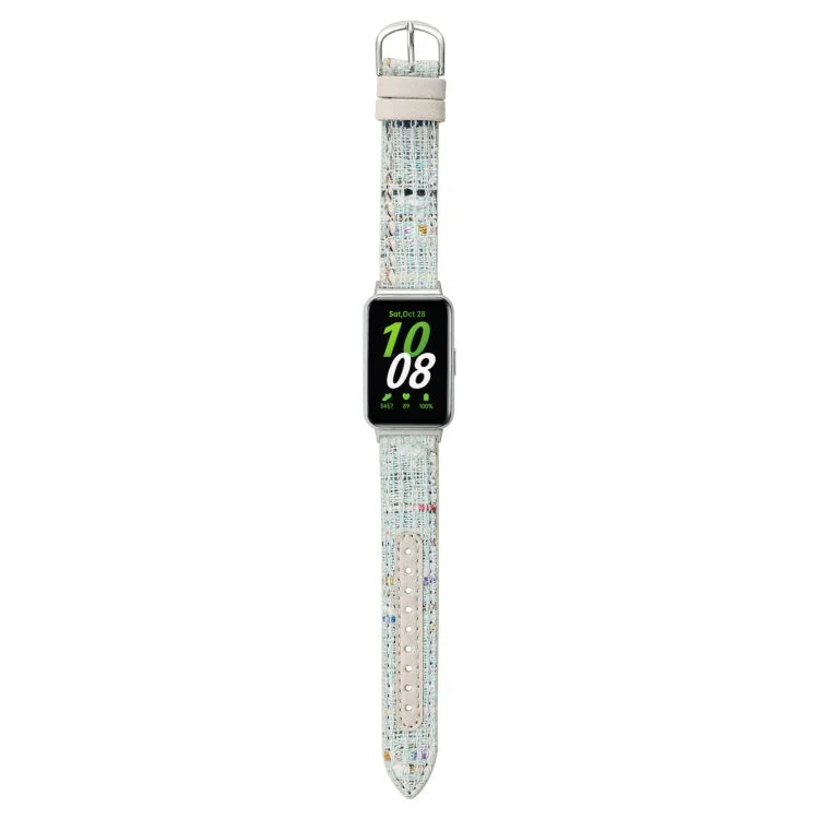 Woolen Leather Watch Band, For Samsung Galaxy Fit 3