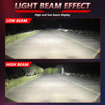 T01 1 Pair 3 inch Car Bifocal LED Lens Headlight, Left Driving, T01