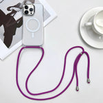 MagSafe Magnetic PC + TPU Phone Case with Lanyard, For iPhone 14 Pro Max, For iPhone 13 Pro Max, For iPhone 13 Pro, For iPhone 13