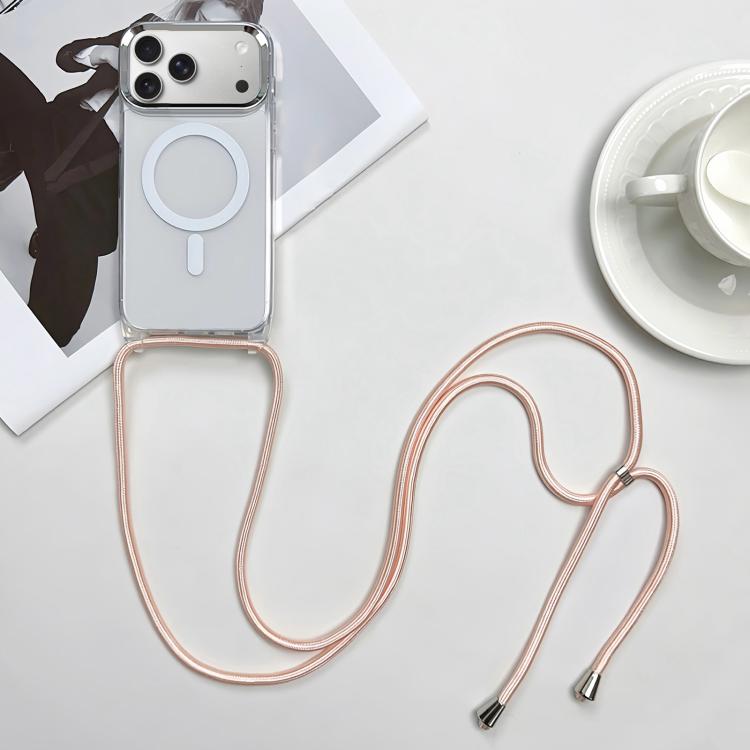 MagSafe Magnetic PC + TPU Phone Case with Lanyard, For iPhone 17e / 16e, For iPhone 17 Pro Max, For iPhone 17 Pro, For iPhone 17