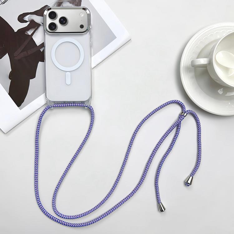 MagSafe Magnetic PC + TPU Phone Case with Lanyard, For iPhone 17e / 16e, For iPhone 17 Pro Max, For iPhone 17 Pro, For iPhone 17
