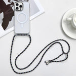 MagSafe Magnetic PC + TPU Phone Case with Lanyard, For iPhone Air, For iPhone 16 Pro Max, For iPhone 16 Pro, For iPhone 16 Plus