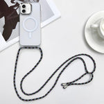 MagSafe Magnetic PC + TPU Phone Case with Lanyard, For iPhone Air, For iPhone 16 Pro Max, For iPhone 16 Pro, For iPhone 16 Plus