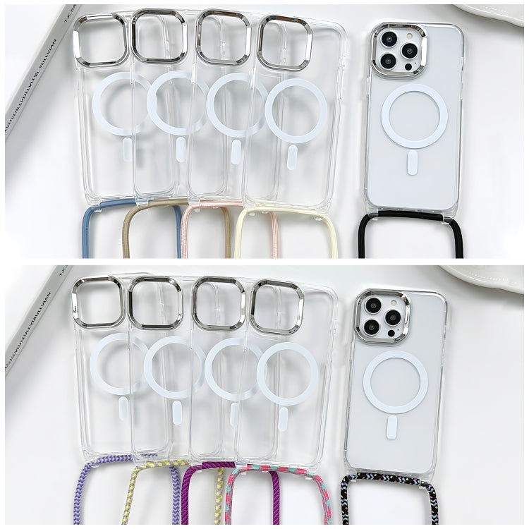 MagSafe Magnetic PC + TPU Phone Case with Lanyard, For iPhone 14 Pro Max, For iPhone 13 Pro Max, For iPhone 13 Pro, For iPhone 13