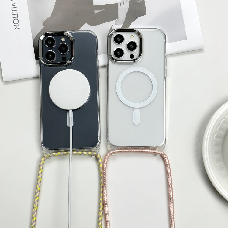 MagSafe Magnetic PC + TPU Phone Case with Lanyard, For iPhone 14 Pro Max, For iPhone 13 Pro Max, For iPhone 13 Pro, For iPhone 13