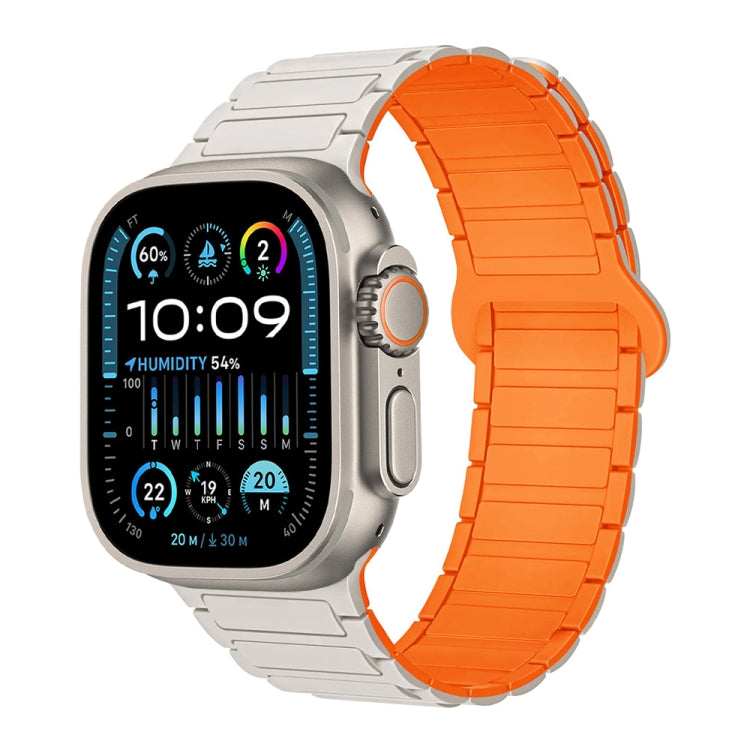I-Shaped Magnetic Silicone Watch Band, For Apple Watch SE 2023 44mm, For Apple Watch SE 2023 40mm, For Apple Watch Ultra 2 49mm