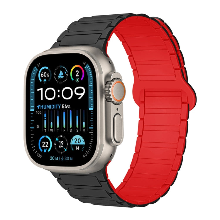 I-Shaped Magnetic Silicone Watch Band, For Apple Watch Series 9 45mm, For Apple Watch Series 9 41mm, For Apple Watch Ultra 49mm