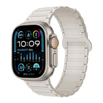 I-Shaped Magnetic Silicone Watch Band, For Apple Watch Series 9 45mm, For Apple Watch Series 9 41mm, For Apple Watch Ultra 49mm