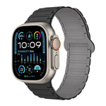I-Shaped Magnetic Silicone Watch Band, For Apple Watch Series 9 45mm, For Apple Watch Series 9 41mm, For Apple Watch Ultra 49mm