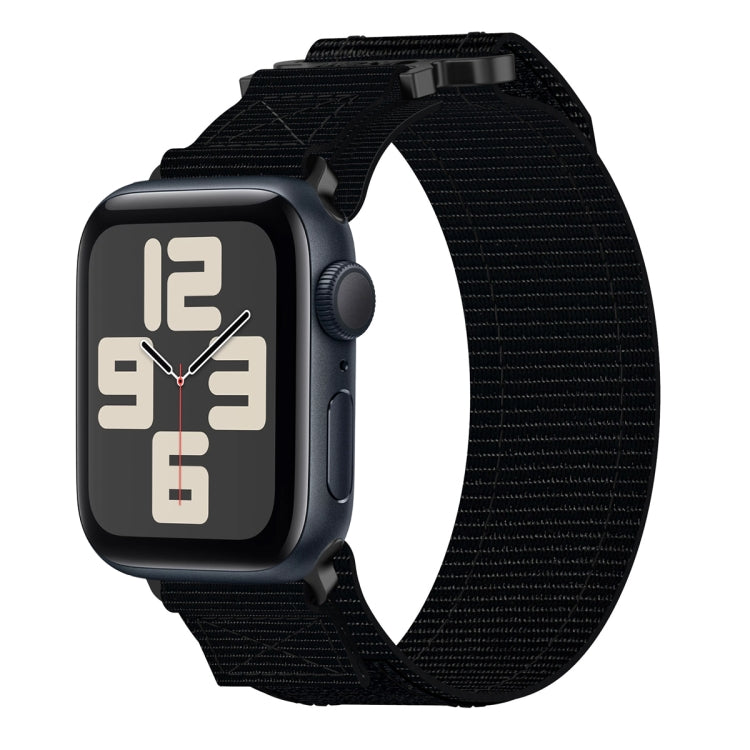 Nylon Hook And Loop Fastener Watch Band, For Apple Watch Series 10 46mm, For Apple Watch Series 10 42mm, For Apple Watch SE 2023 44mm, For Apple Watch SE 2023 40mm, For Apple Watch Ultra 2 49mm, For Apple Watch Series 9 45mm, For Apple Watch Series 9 4...