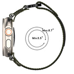 Nylon Hook And Loop Fastener Watch Band, For Apple Watch Series 5 44mm, For Apple Watch Series 5 40mm, For Apple Watch Series 4 44mm, For Apple Watch Series 4 40mm, For Apple Watch Series 3 38mm, For Apple Watch Series 3 42mm                           ...