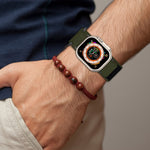 Nylon Hook And Loop Fastener Watch Band, For Apple Watch Series 5 44mm, For Apple Watch Series 5 40mm, For Apple Watch Series 4 44mm, For Apple Watch Series 4 40mm, For Apple Watch Series 3 38mm, For Apple Watch Series 3 42mm                           ...