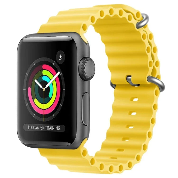 ZGA Ocean Silicone Watch Band, For Apple Watch Series 4 44mm, For Apple Watch Series 3 42mm, For Apple Watch Series 2 42mm, For Apple Watch 42mm