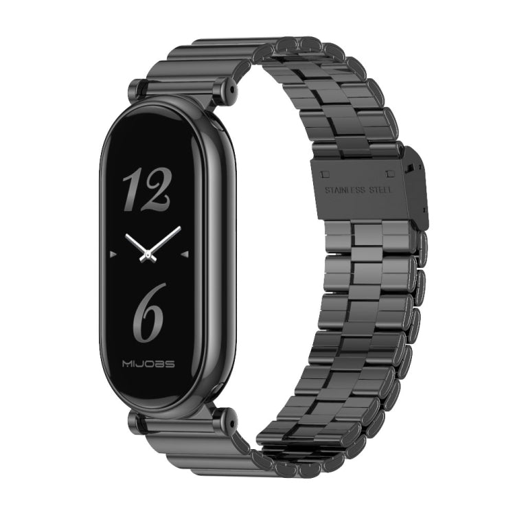 Mijobs GT4 Bamboo Buckle Metal Watch Band, For Xiaomi Smart Band 10 / 9 / 8