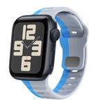 Wave Texture Reverse Buckle Silicone Watch Band, For Apple Watch Series 10 46mm, For Apple Watch Series 10 42mm, For Apple Watch SE 2023 44mm, For Apple Watch SE 2023 40mm