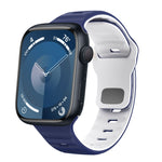 Wave Texture Reverse Buckle Silicone Watch Band, For Apple Watch Ultra 2 49mm, For Apple Watch Series 9 45mm, For Apple Watch Series 9 41mm, For Apple Watch Ultra 49mm