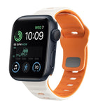 Wave Texture Reverse Buckle Silicone Watch Band, For Apple Watch Series 8 41mm, For Apple Watch Series 8 45mm, For Apple Watch SE 2022 40mm, For Apple Watch SE 2022 44mm