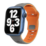 Wave Texture Reverse Buckle Silicone Watch Band, For Apple Watch Series 7 41mm, For Apple Watch Series 7 45mm, For Apple Watch SE 40mm, For Apple Watch SE 44mm