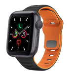 Wave Texture Reverse Buckle Silicone Watch Band, For Apple Watch Series 6 40mm, For Apple Watch Series 6 44mm, For Apple Watch Series 5 44mm, For Apple Watch Series 5 40mm