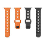 Wave Texture Reverse Buckle Silicone Watch Band, For Apple Watch Series 4 44mm, For Apple Watch Series 4 40mm, For Apple Watch Series 3 38mm, For Apple Watch Series 3 42mm