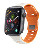 Wave Texture Reverse Buckle Silicone Watch Band, For Apple Watch Series 4 44mm, For Apple Watch Series 4 40mm, For Apple Watch Series 3 38mm, For Apple Watch Series 3 42mm