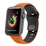 Wave Texture Reverse Buckle Silicone Watch Band, For Apple Watch Series 4 44mm, For Apple Watch Series 4 40mm, For Apple Watch Series 3 38mm, For Apple Watch Series 3 42mm