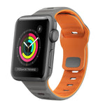 Wave Texture Reverse Buckle Silicone Watch Band, For Apple Watch Series 2 42mm, For Apple Watch Series 2 38mm, For Apple Watch 42mm, For Apple Watch 38mm
