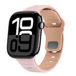 Wave Texture Reverse Buckle Silicone Watch Band, For Apple Watch Series 10 46mm, For Apple Watch Series 10 42mm, For Apple Watch SE 2023 44mm, For Apple Watch SE 2023 40mm