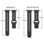 Wave Texture Reverse Buckle Silicone Watch Band, For Apple Watch Series 4 44mm, For Apple Watch Series 4 40mm, For Apple Watch Series 3 38mm, For Apple Watch Series 3 42mm