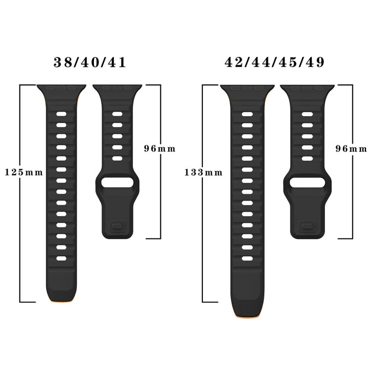 Wave Texture Reverse Buckle Silicone Watch Band, For Apple Watch Series 2 42mm, For Apple Watch Series 2 38mm, For Apple Watch 42mm, For Apple Watch 38mm