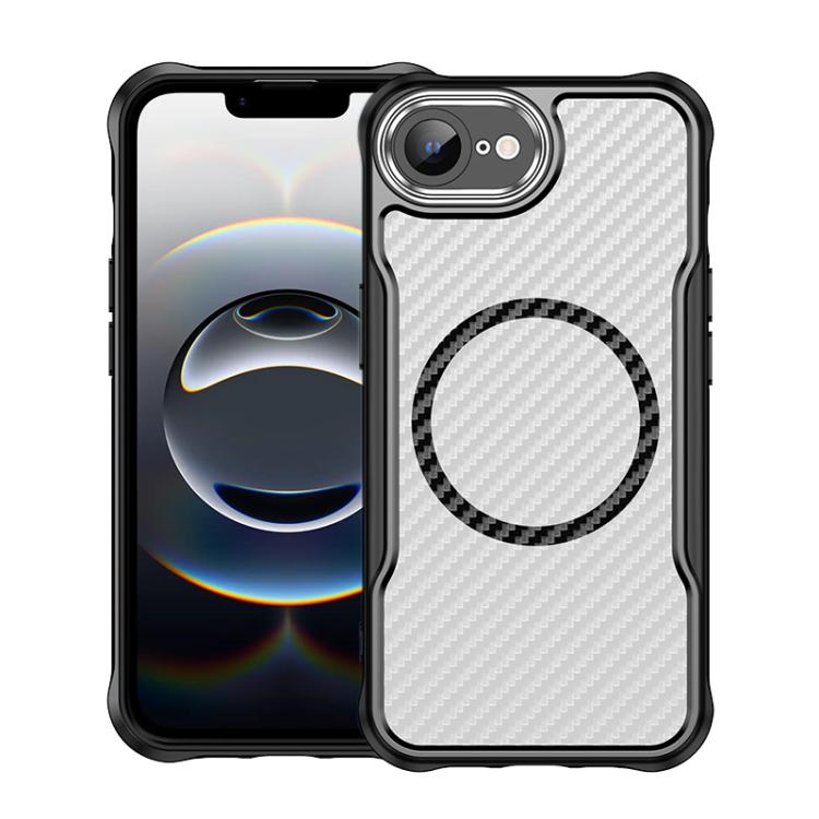 Carbon Fiber Texture MagSafe Translucent Phone Case, For iPhone 17e / 16e, For iPhone 17 Pro Max, For iPhone 17 Pro, For iPhone 17, For  iPhone Air, For iPhone 16 Pro Max, For iPhone 16 Pro, For iPhone 16 Plus, For iPhone 16, For iPhone 15 Pro Max     ...