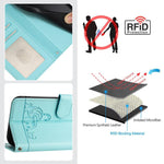 Cat Rat Embossed Pattern RFID Leather Phone Case with Lanyard, For iPhone 17 Pro Max, For iPhone 17 Pro, For iPhone 17, For iPhone Air, For iPhone SE 2024, For iPhone 15 Pro Max, For iPhone 15 Pro, For iPhone 15 Plus