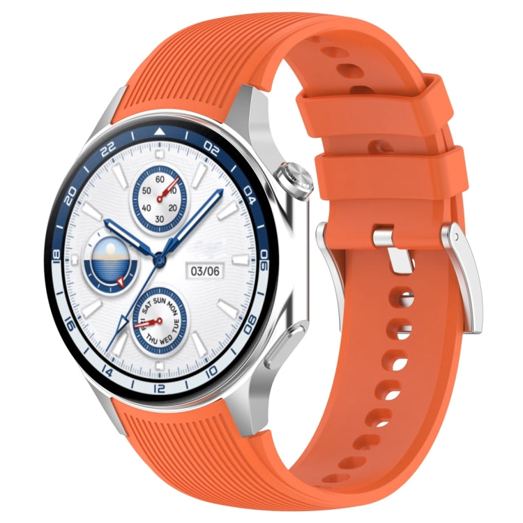 Vertical Texture Silicone Watch Band, For OPPO Watch X2