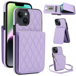 YM015 Crossbody Rhombic Card Bag RFID Phone Case, For iPhone 14 Pro Max, For iPhone 13 Pro Max, For iPhone 13 Pro, For iPhone 13, For iPhone 12 / 12 Pro, For iPhone 12 Pro Max, For iPhone 11 Pro Max, For iPhone 11
