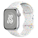 Hole Style Butterfly Buckle Camouflage Silicone Watch Band, For Apple Watch Series 10 46mm, For Apple Watch Series 10 42mm, For Apple Watch SE 2023 44mm, For Apple Watch SE 2023 40mm