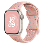 Hole Style Butterfly Buckle Camouflage Silicone Watch Band, For Apple Watch Series 8 41mm, For Apple Watch Series 8 45mm, For Apple Watch SE 2022 40mm, For Apple Watch SE 2022 44mm