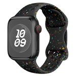 Hole Style Butterfly Buckle Camouflage Silicone Watch Band, For Apple Watch Series 7 41mm, For Apple Watch Series 7 45mm, For Apple Watch SE 40mm, For Apple Watch SE 44mm