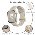 Hole Style Butterfly Buckle Camouflage Silicone Watch Band, For Apple Watch Series 7 41mm, For Apple Watch Series 7 45mm, For Apple Watch SE 40mm, For Apple Watch SE 44mm