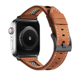 Mesh Calfskin Genuine Leather Watch Band, For Apple Watch SE 40mm, For Apple Watch SE 44mm, For Apple Watch Series 6 40mm, For Apple Watch Series 6 44mm, For Apple Watch Series 5 44mm, For Apple Watch Series 5 40mm